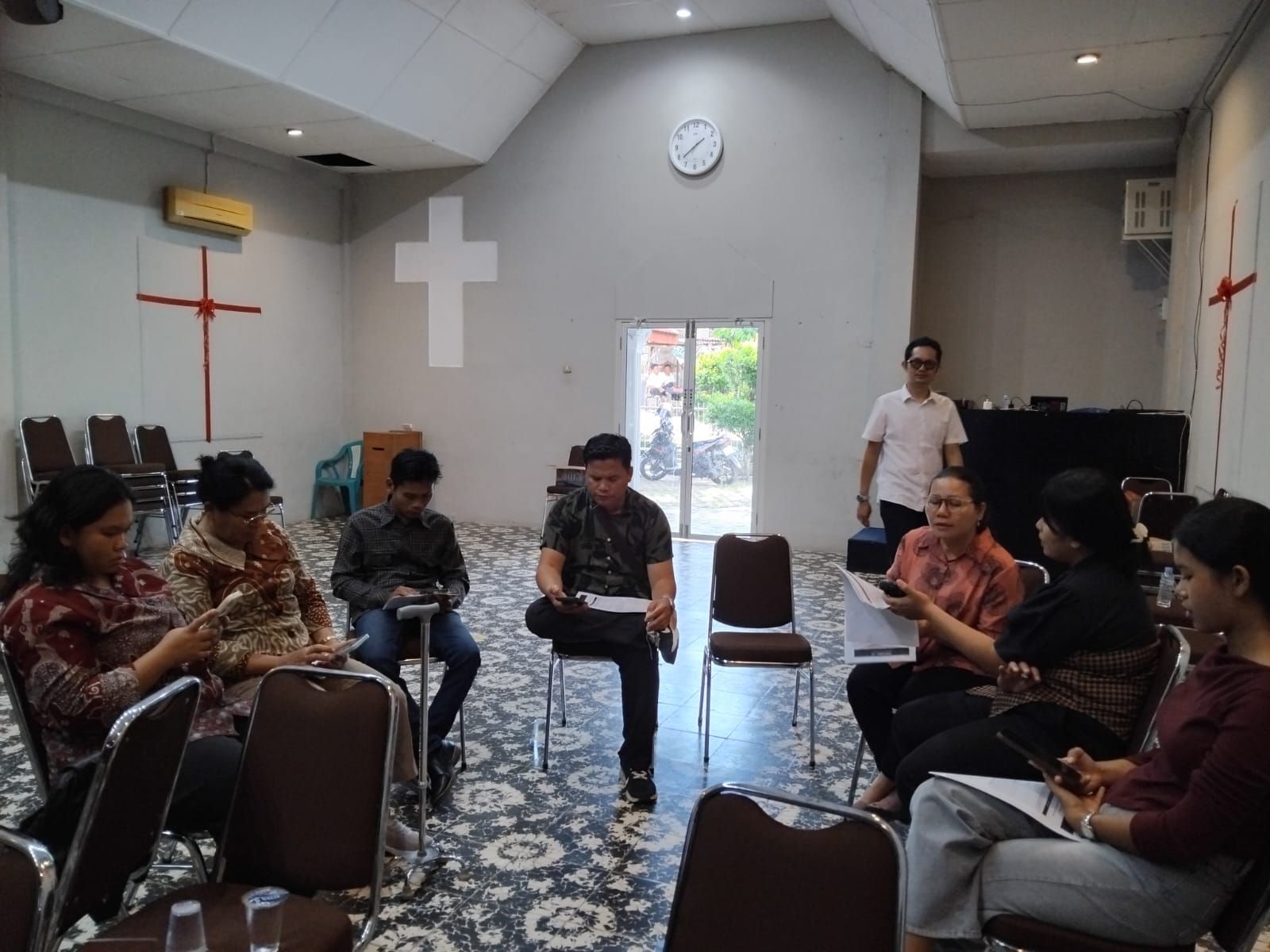 Diskusi kelompok kecil workshop